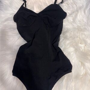 Black Kids One Piece Swimsuit